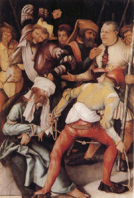 Grunewald, Matthias The Mocking of Christ Sweden oil painting art
